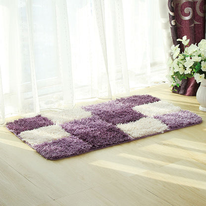 Rynx | Black and White Checkered Pattern Ultra Soft Bathroom Rug, Bathroom Rug in Multiple Sizes, Plush Water Absorbent, Non-Slip Toilet Rug in Multiple Sizes, Black and White Thick Bathroom Rug, Art Bathroom Mats, Best Bath Rugs, Hot Shower Mat