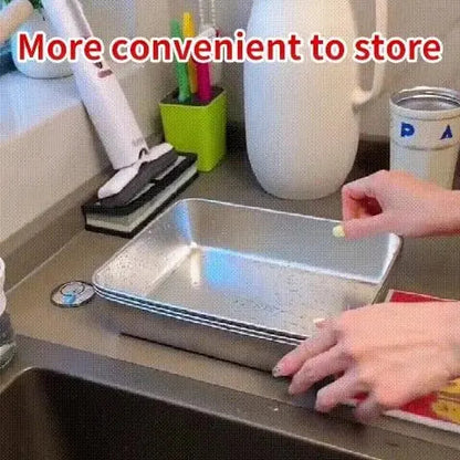 Rynx | Square Stainless Steel Storage Plate with Lid for the Kitchen