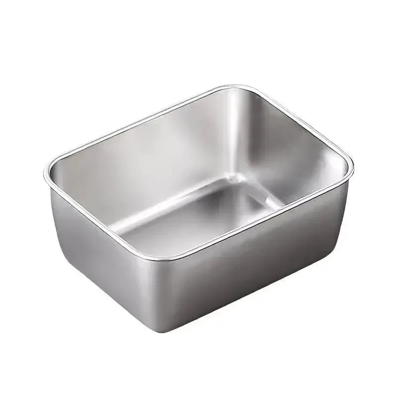 Rynx | Square Stainless Steel Storage Plate with Lid for the Kitchen