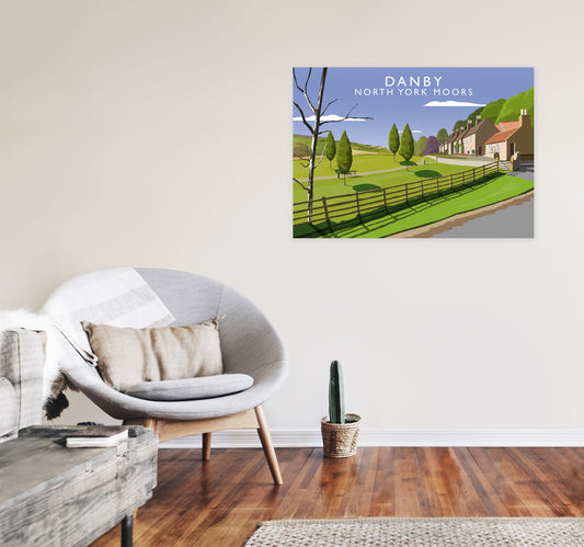 Rynx | Danby (Landscape) by Richard O'Neill Yorkshire Art Print, Vintage Travel Sign