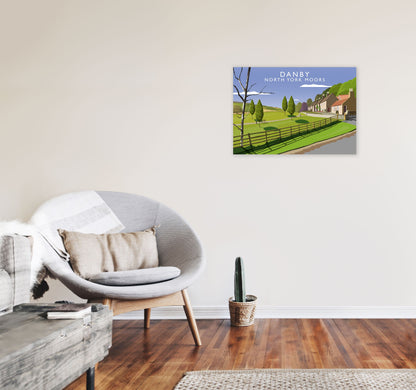 Rynx | Danby (Landscape) by Richard O'Neill Yorkshire Art Print, Vintage Travel Sign