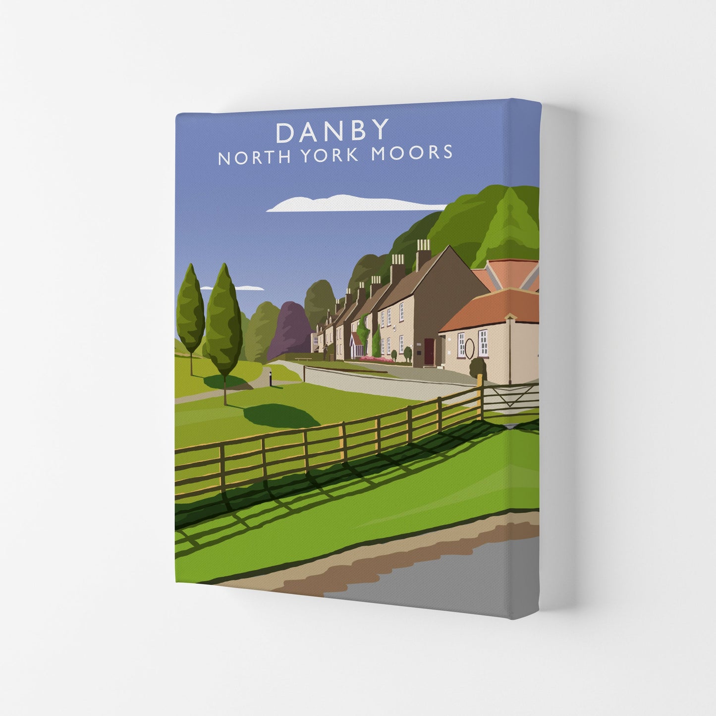 Rynx | Danby (Portrait) by Richard O'Neill Yorkshire Art Print, Vintage Travel Poster