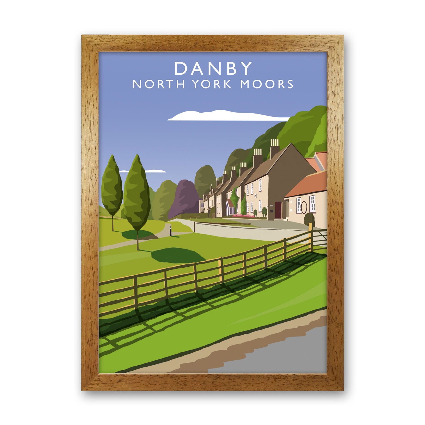 Rynx | Danby (Portrait) by Richard O'Neill Yorkshire Art Print, Vintage Travel Poster