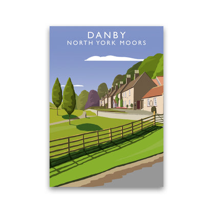 Rynx | Danby (Portrait) by Richard O'Neill Yorkshire Art Print, Vintage Travel Poster