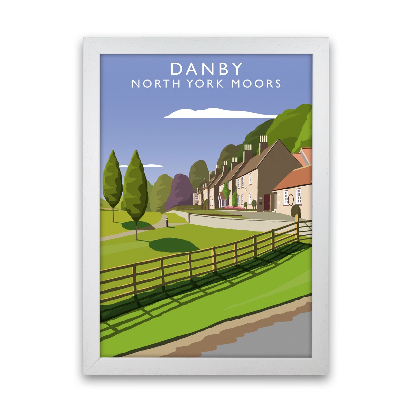 Rynx | Danby (Portrait) by Richard O'Neill Yorkshire Art Print, Vintage Travel Poster