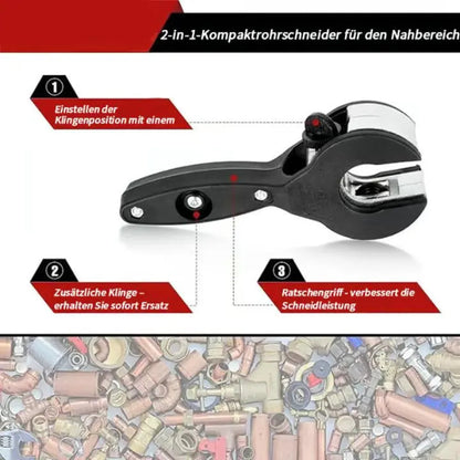 Rynx | Ratchet Pipe Cutter – Precise Cuts for Copper & PVC