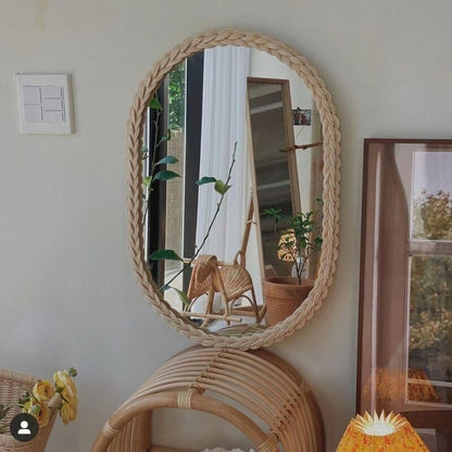Rynx | Rattan Woven Accent Mirror