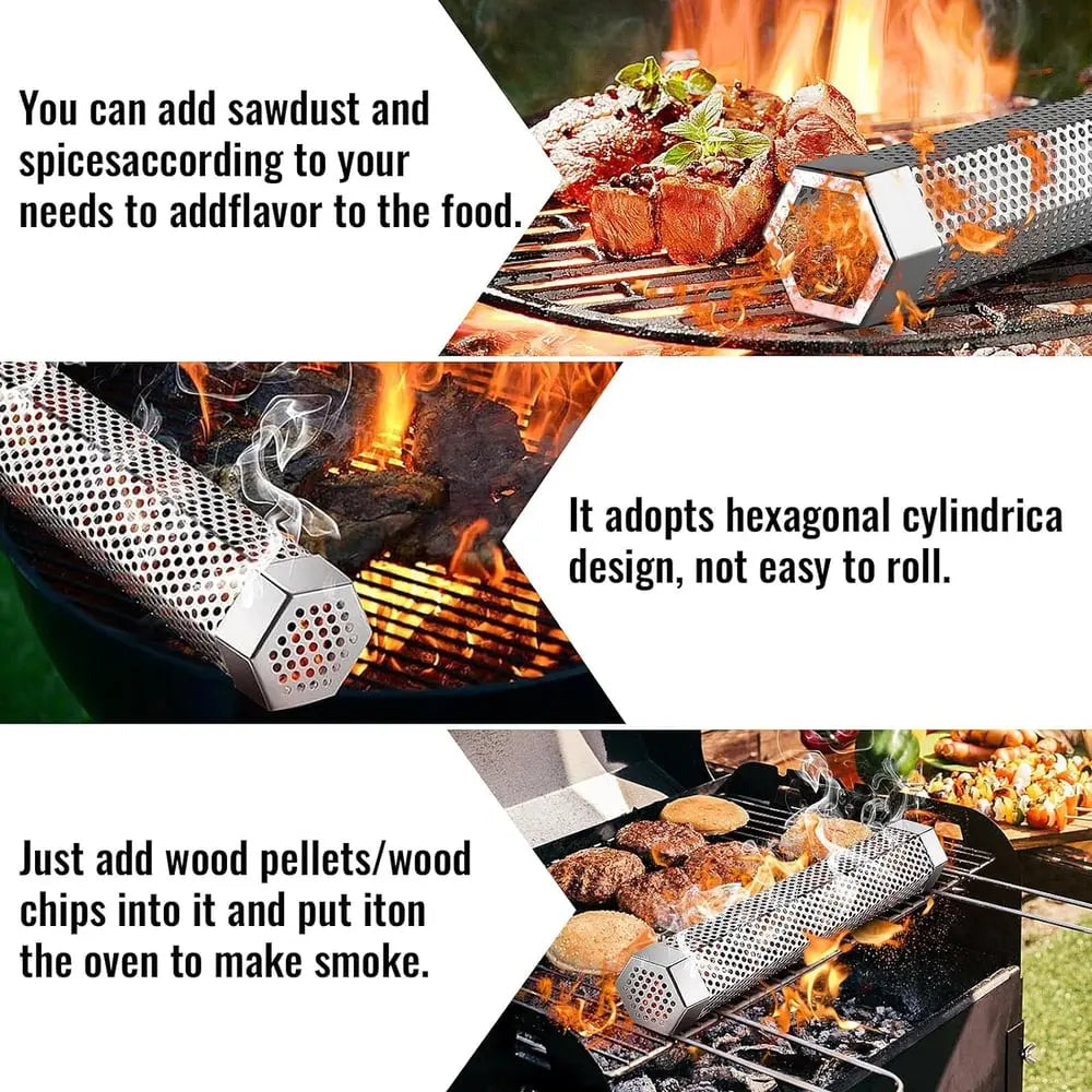 Rynx | Stainless Steel Smoking Tube for All Grill Types