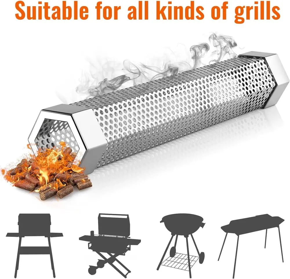 Rynx | Stainless Steel Smoking Tube for All Grill Types