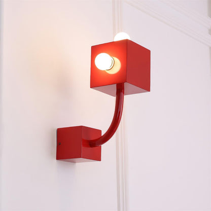 Rynx | Red Cube Wall Lamp