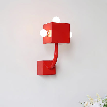 Rynx | Red Cube Wall Lamp