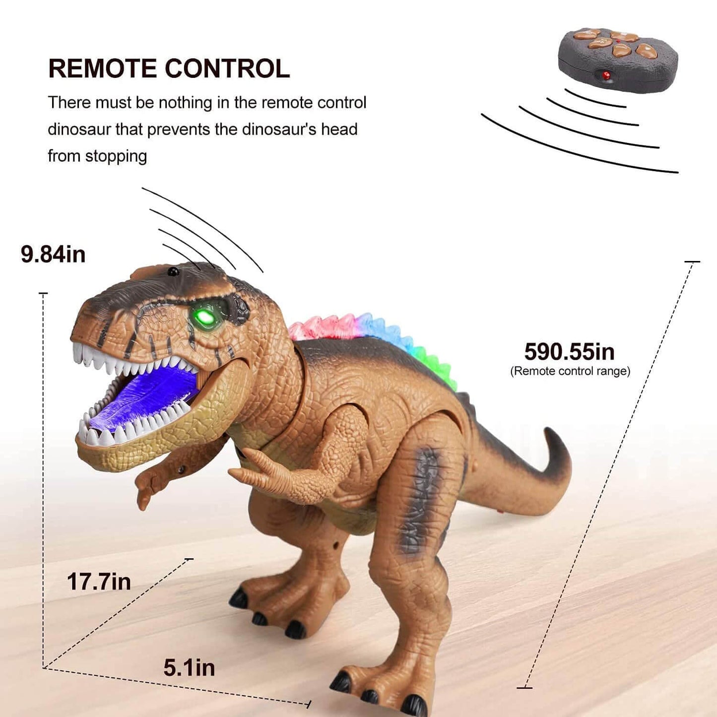 RYNX | Control The T-Rex Dinosaur With Led Lighting