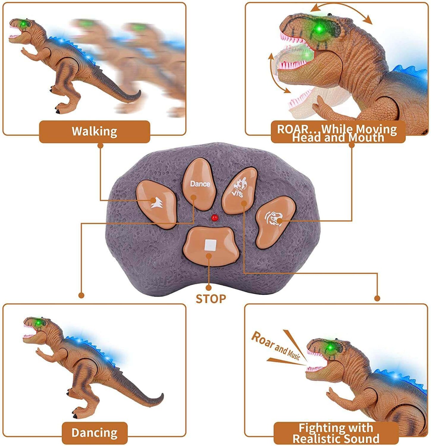 RYNX | Control The T-Rex Dinosaur With Led Lighting