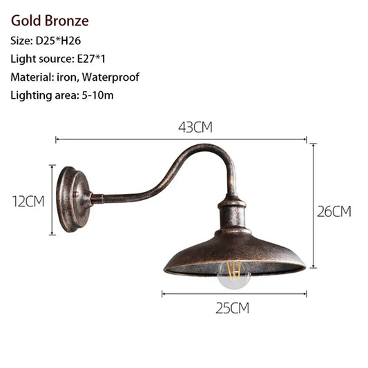 Rynx | Rynx Classic - Waterproof Vintage Wall Lamp