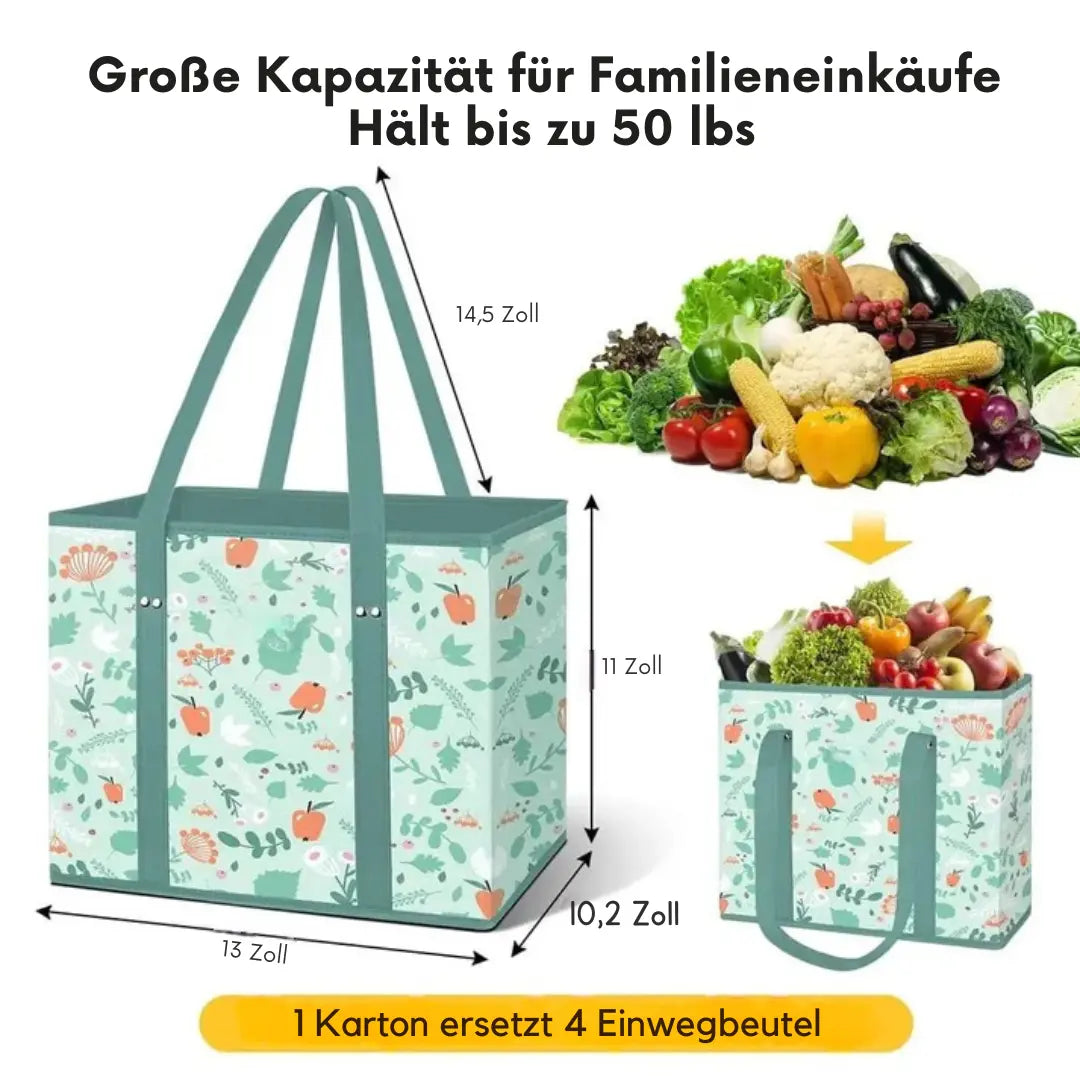 Rynx | Robust & foldable shopping bag with XL volume (3 pieces)