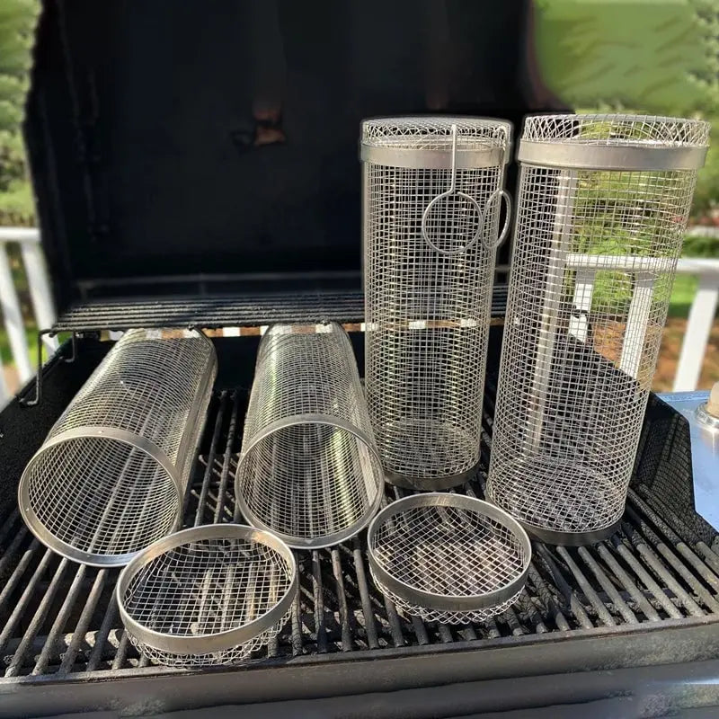 Rynx | Rolling Grill Basket – Even Cooking without Loss