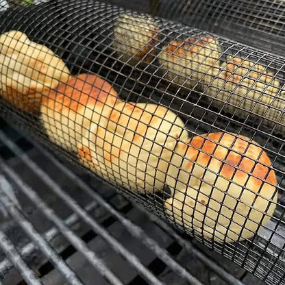 Rynx | Rolling Grill Basket – Even Cooking without Loss