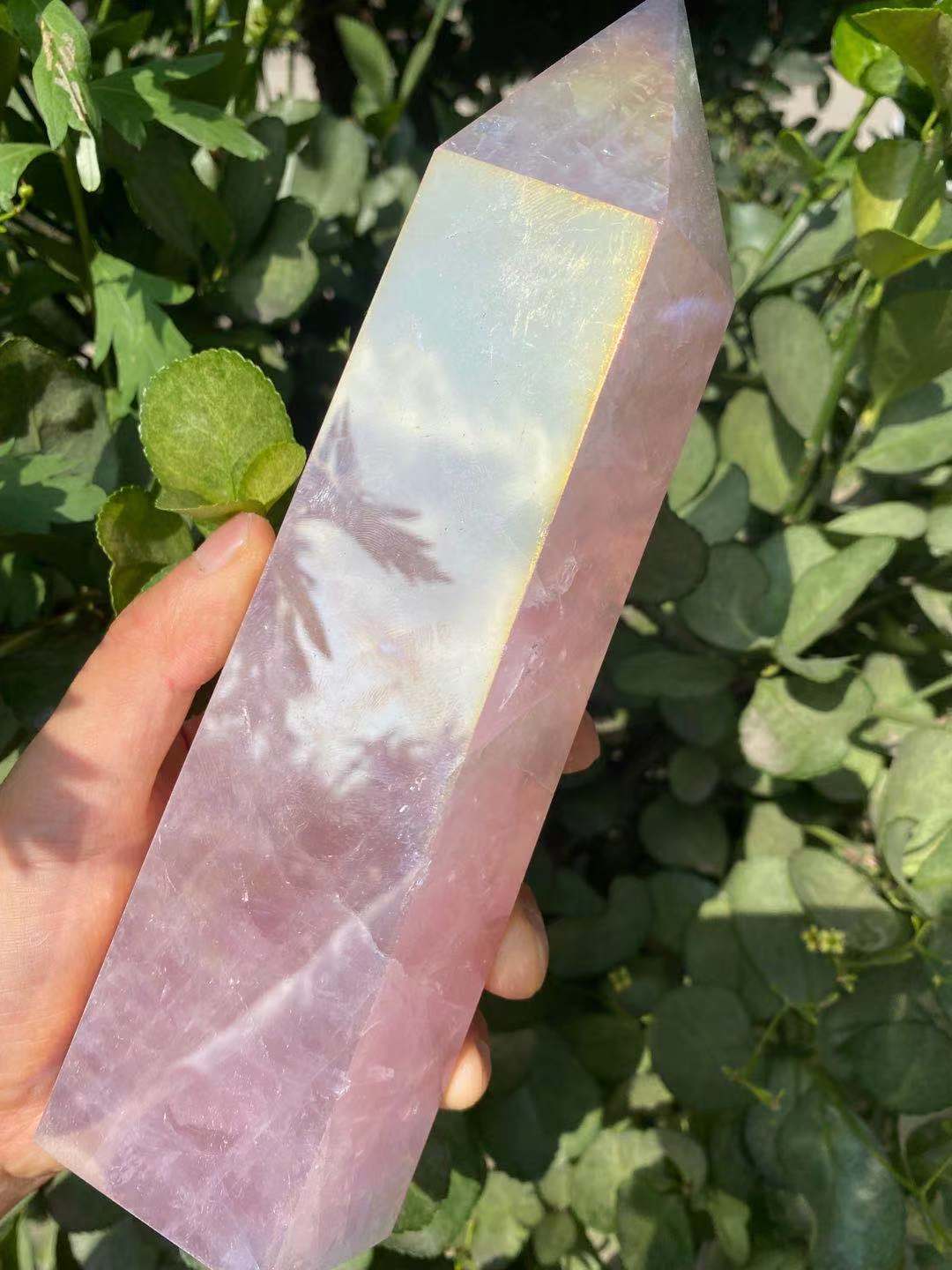 Rynx | Rose Aura Crystal Point Wand