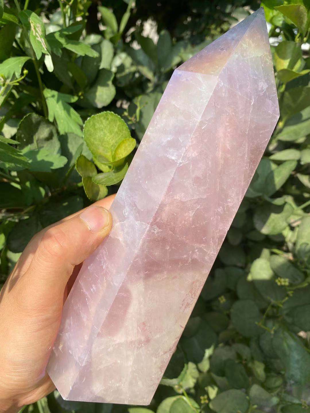 Rynx | Rose Aura Crystal Point Wand