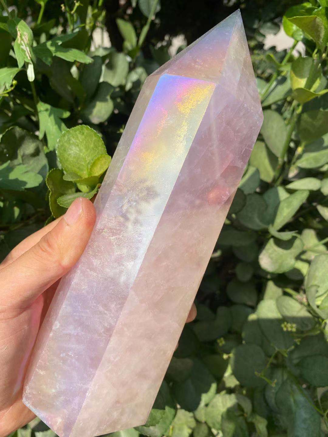 Rynx | Rose Aura Crystal Point Wand