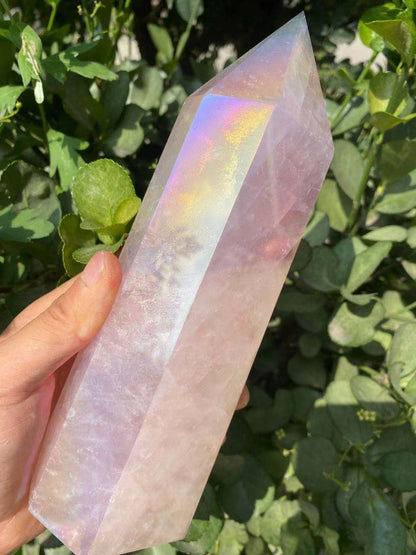 Rynx | Rose Aura Crystal Point Wand