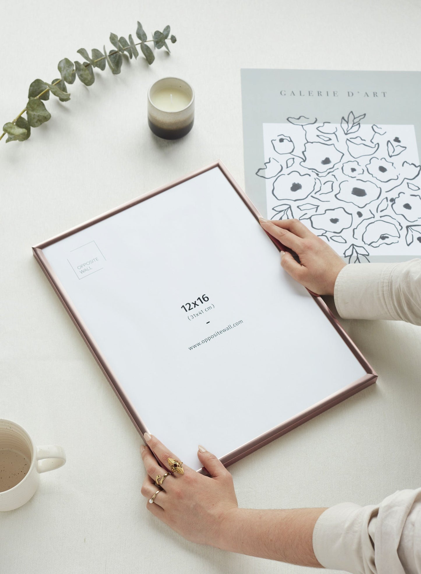 Rynx | Rose Gold Metal Frame, 20x25 cm | 8x10 in