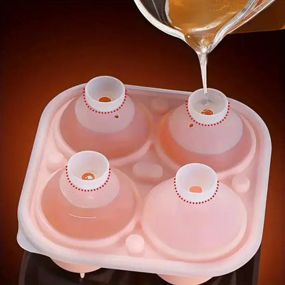 Rynx | Rose Ice Cube Mould – 3D Silicone for Elegant Ice Cubes (4 Grid)