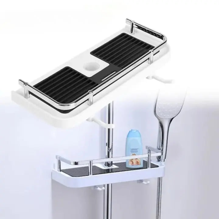 Rynx | Rust-resistant shower shelf - adjustable, drill-free installation