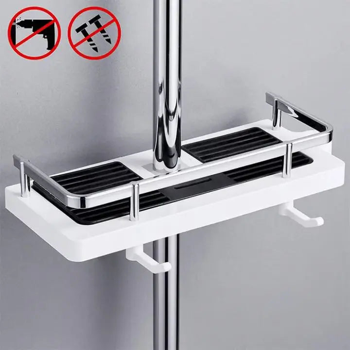 Rynx | Rust-resistant shower shelf - adjustable, drill-free installation