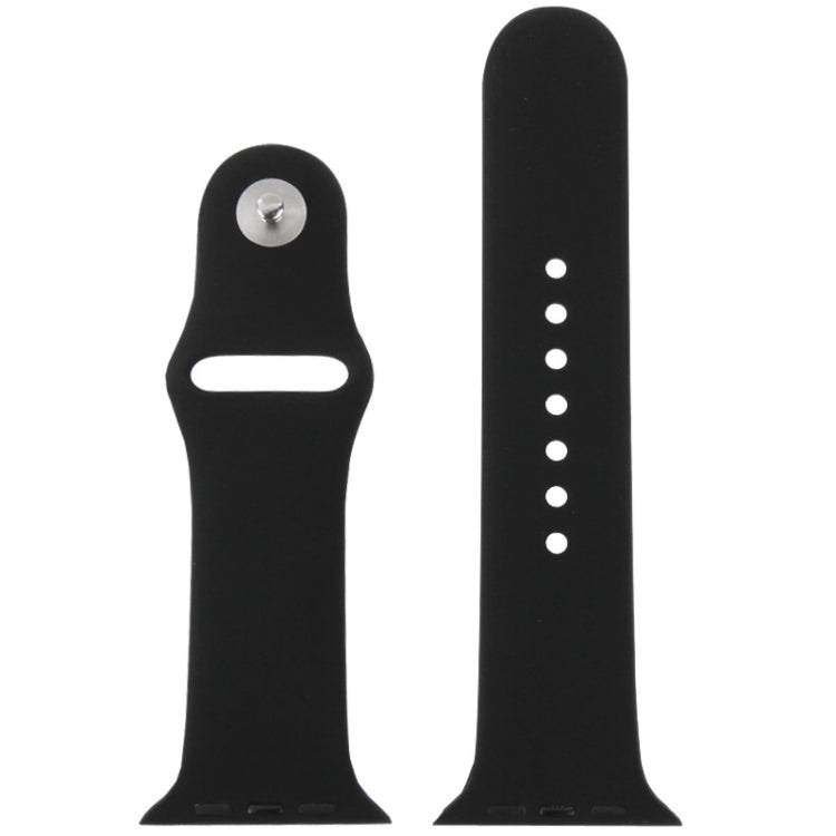 Rynx | For Apple Watch Sport 42mm High Performance Rubber Sport Watch Band with Pin-and-Tuck Closure (Black)