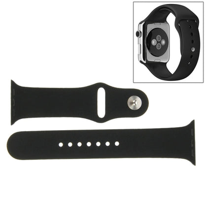Rynx | For Apple Watch Sport 42mm High Performance Rubber Sport Watch Band with Pin-and-Tuck Closure (Black)