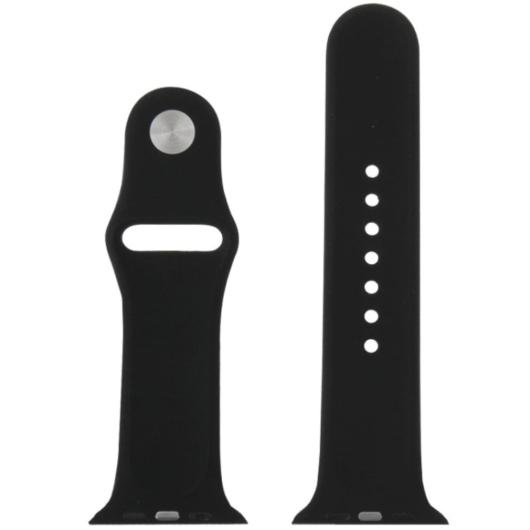 Rynx | For Apple Watch Sport 42mm High Performance Rubber Sport Watch Band with Pin-and-Tuck Closure (Black)