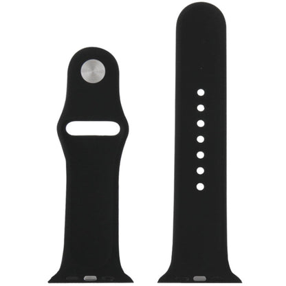Rynx | For Apple Watch Sport 42mm High Performance Rubber Sport Watch Band with Pin-and-Tuck Closure (Black)