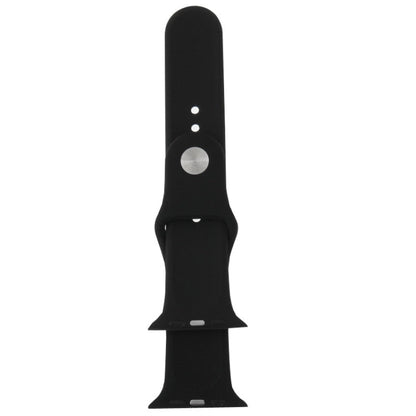 Rynx | For Apple Watch Sport 42mm High Performance Rubber Sport Watch Band with Pin-and-Tuck Closure (Black)