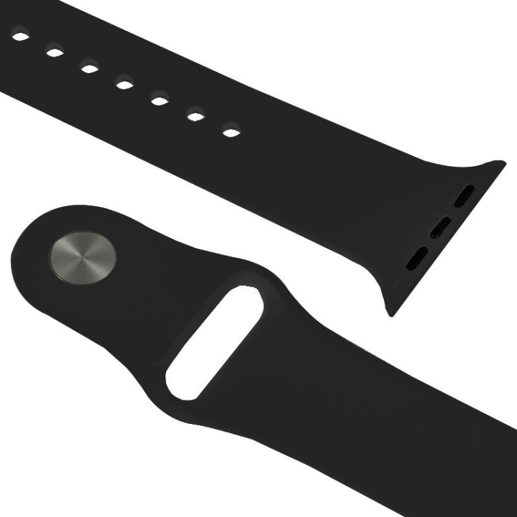 Rynx | For Apple Watch Sport 42mm High Performance Rubber Sport Watch Band with Pin-and-Tuck Closure (Black)