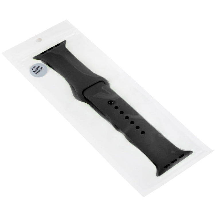 Rynx | For Apple Watch Sport 42mm High Performance Rubber Sport Watch Band with Pin-and-Tuck Closure (Black)