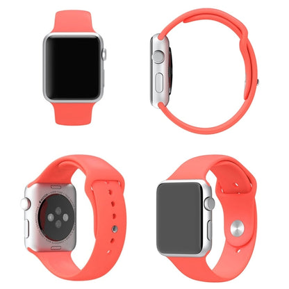 Rynx | For Apple Watch Sport 38 mm High-Performance Longer Silicone Sport Band with Pin and Clasp Closure (Pink)
