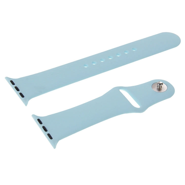 Rynx | For Apple Watch Sport 42mm High-performance Rubber Sports Watch Band with Pin-and-Tuck Closure (Baby Blue)
