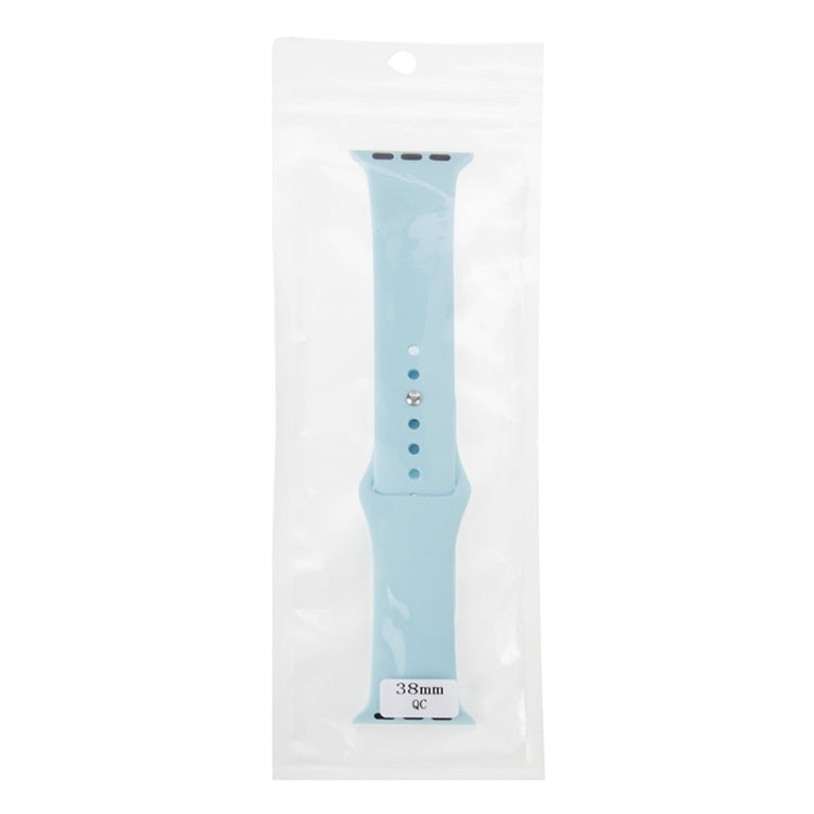 Rynx | For Apple Watch Sport 42mm High-performance Rubber Sports Watch Band with Pin-and-Tuck Closure (Baby Blue)