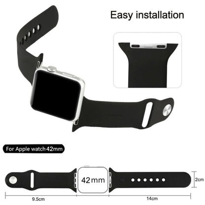 Rynx | For Apple Watch Sport 42mm High-performance Rubber Sports Watch Band with Pin-and-Tuck Closure (Baby Blue)