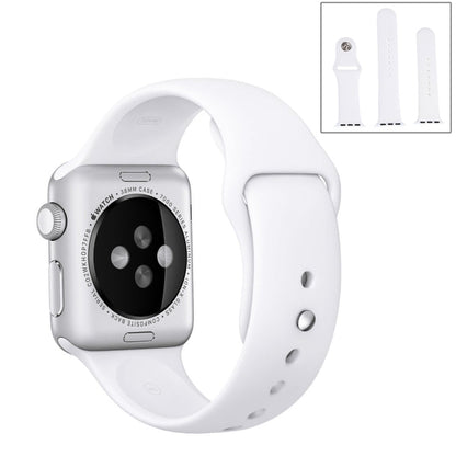 Rynx | For Apple Watch Series 10 42mm / 9&8&7 41mm / SE 3&SE 2&6&SE&5&4 40mm / 3&2&1 38mm 3 in 1 Rubber Watch Band with Buckle (White)