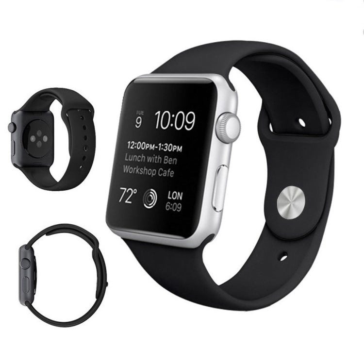 Rynx | For Apple Watch Series 10 42mm / 9&8&7 41mm / SE 3&SE 2&6&SE&5&4 40mm / 3&2&1 38mm 3 in 1 Rubber Watch Band with Buckle (White)