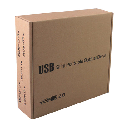 Rynx | Slot-in USB 2.0 portable optical DVD-RW drive, Plug and Play (Silver)