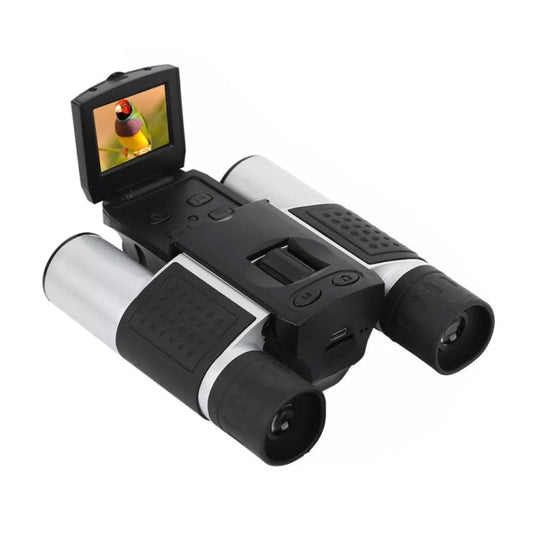Rynx | DB618B 10X25 Zoom 10mm Objective Lens HD 1280x960P 1.5 inch LCD Screen Binocular Telescope Digital Camera(Black Silver)
