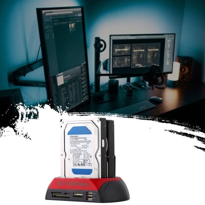 Rynx | All in 1 Dual 2.5 Inch/3.5 Inch SATA/IDE HDD Dock Station with Card Reader & Hub