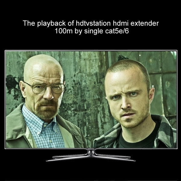 Rynx | HDMI Extender Over Cat5e / 6 (EU Plug) (Black)