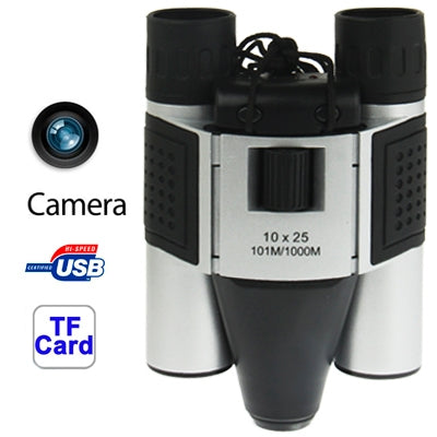 Rynx | 10×25mm 5 in 1 (Binocular Camera + Video Camera + Digital Camera + PC Cam + TF Card Reader) Digital Camera Binoculars,  Field of View: 101m/1000m, Size: 135 × 100 × 24mm