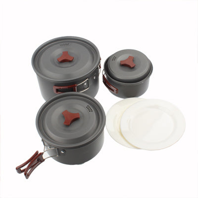 Rynx | Outdoor Camping Ultra Light Weight 9 Piece Cookware Stackable Set