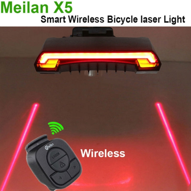 Rynx | Meilan X5 Wireless Remote Control Laser Tail Lamp for Bicycle, Waterproof Level: IPX4