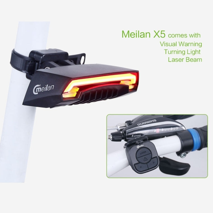 Rynx | Meilan X5 Wireless Remote Control Laser Tail Lamp for Bicycle, Waterproof Level: IPX4